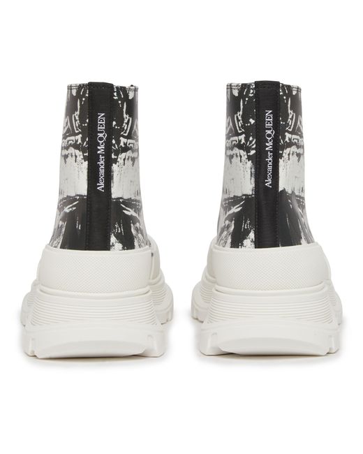 Alexander McQueen White High Boots Tread Slick for men