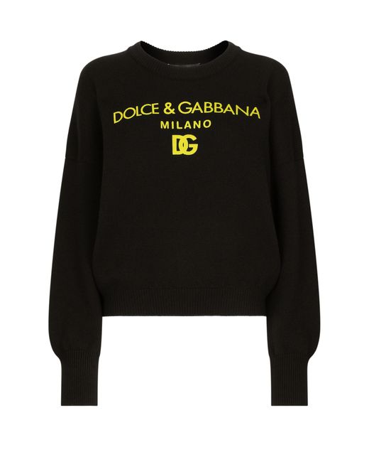 Dolce & Gabbana Black Cashmere Sweater