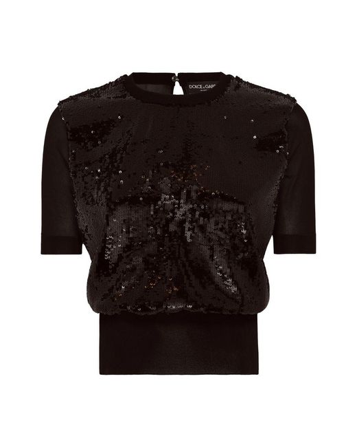Dolce & Gabbana Black Short-sleeved Top