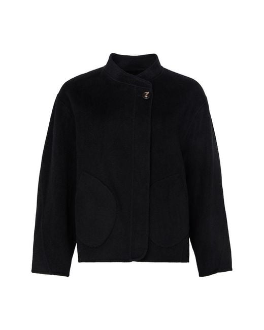 Soeur Black Windsor Wool And Cashmere Coat