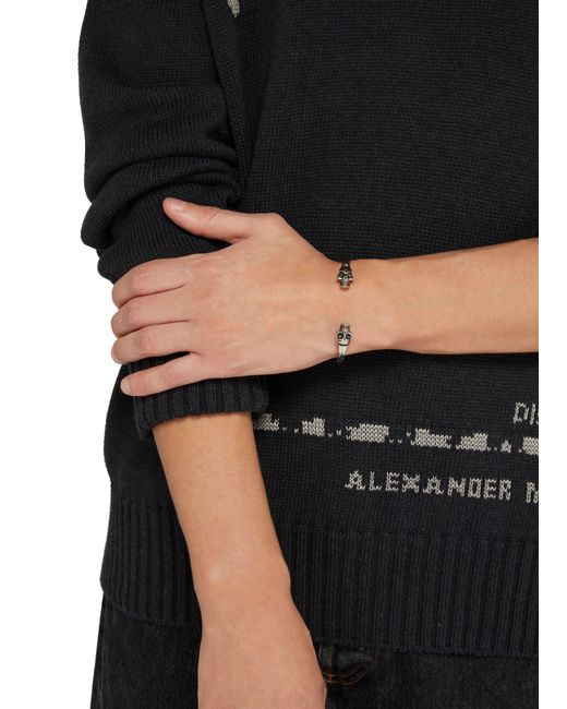 Bracelet Alexander McQueen pour homme en coloris Black