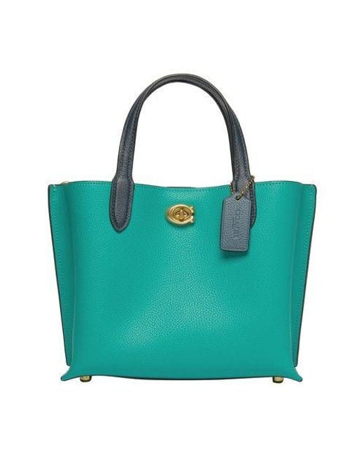 COACH Willow Tote Bag 24 in Green Lyst
