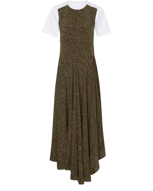 Loewe Green Silk Dress