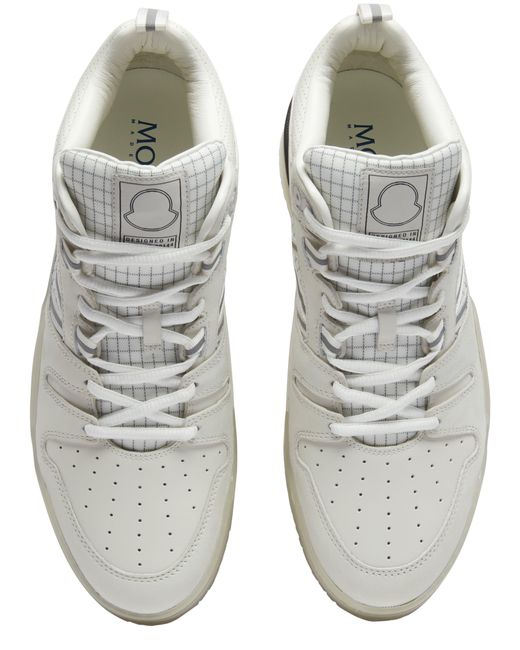 Moncler White Pivot Sneakers for men