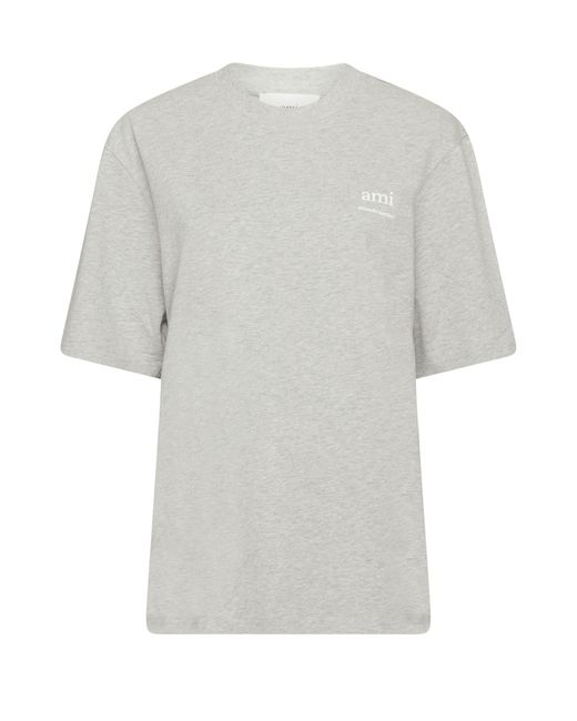 T-shirt AMI en coloris Gray