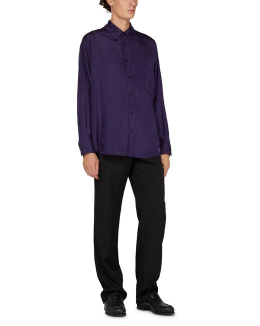 Lemaire Purple Loose Shirt