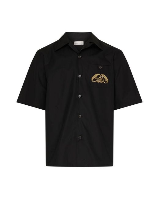 Alexander McQueen Black Pocket Shirt for men