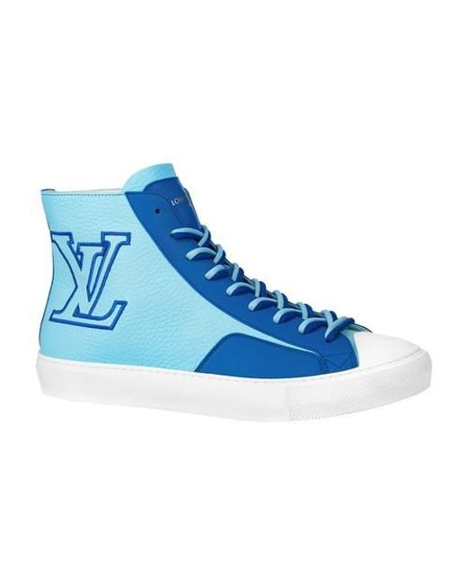 Louis Vuitton Blue Tattoo Sneaker Boot for men