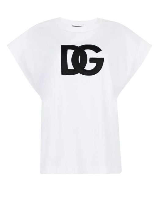 Dolce & Gabbana White Interlock T-Shirt