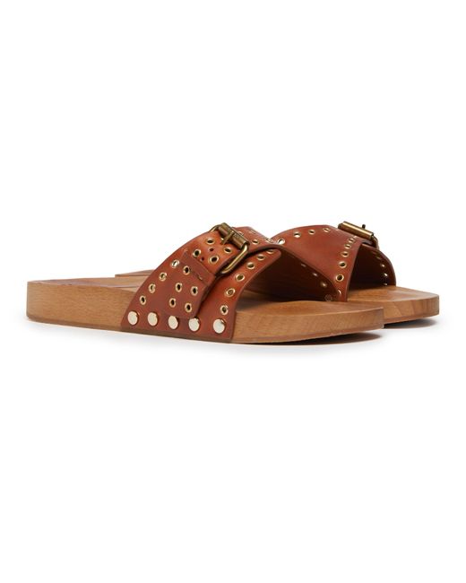 Isabel Marant Brown Jaso Flat Sandals