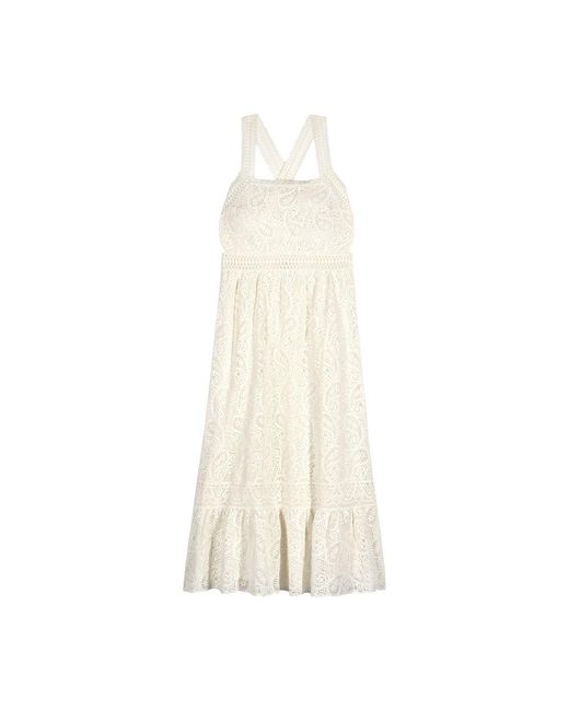 Ba&sh White Austin Midi Dress