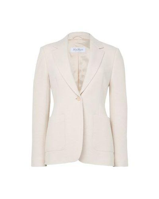 Max Mara Natural Single-Buttoned Blazer