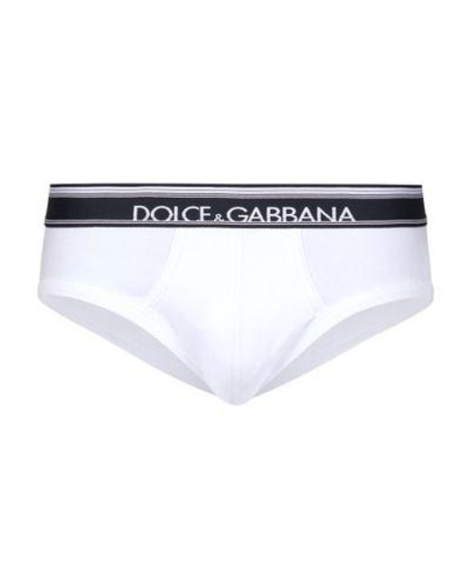 Dolce & Gabbana White Two-Way Cotton Briefs Two-Pack for men