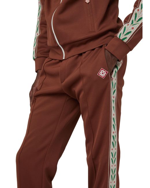 Casablancabrand Brown Laurel Track Casual Pants for men