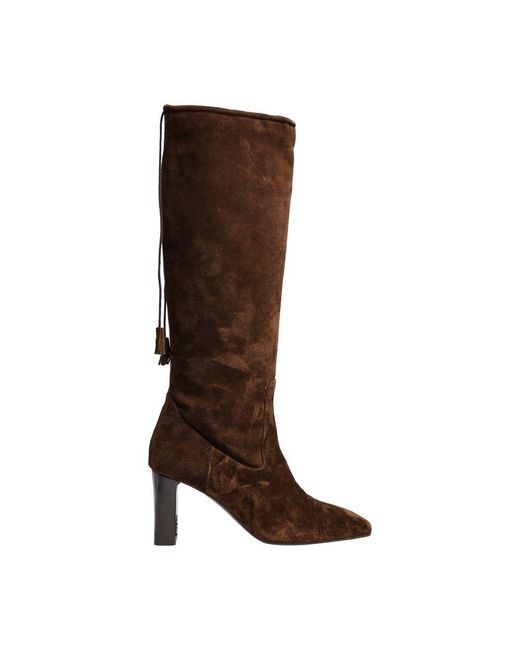 Max Mara Brown Slouchy Boots