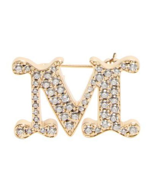 Max Mara Metallic Brosche Mit Bärchen