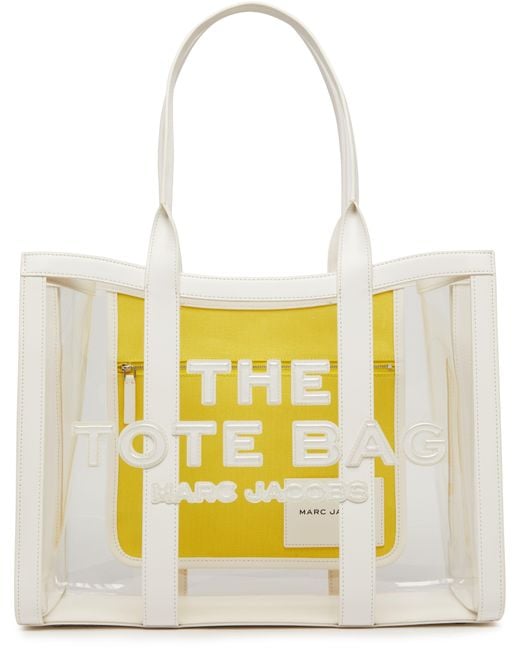 Marc Jacobs Yellow The Clear Large Tote Bag