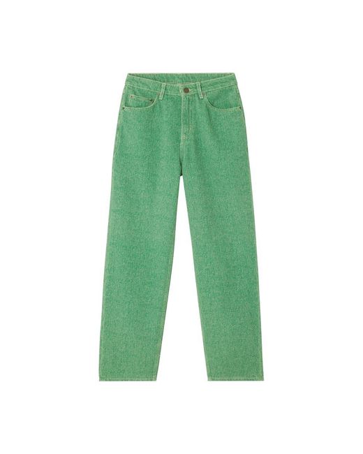 American Vintage Green Tineborrow Straight Jeans