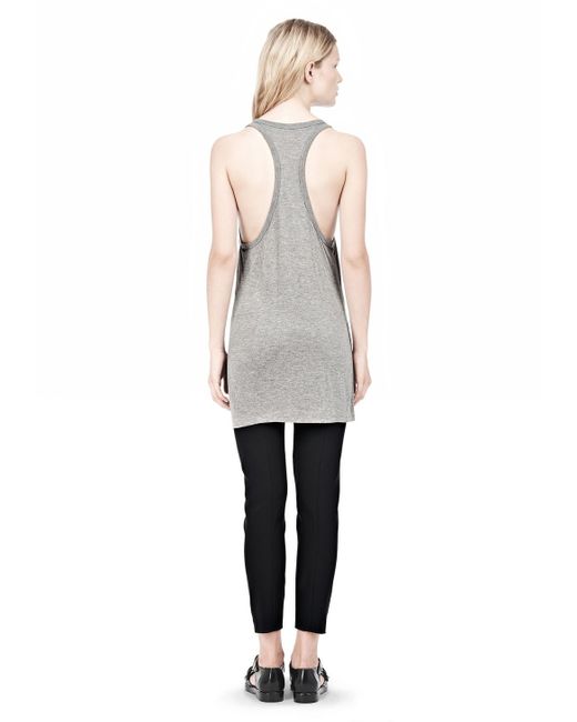 Alexander Wang Gray Classic Tank With Pocket