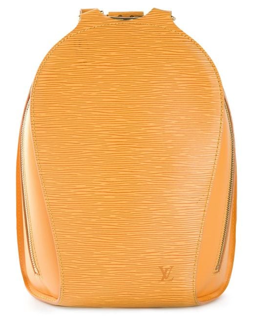 Louis Vuitton Orange 'Epi Mabillon' Backpack