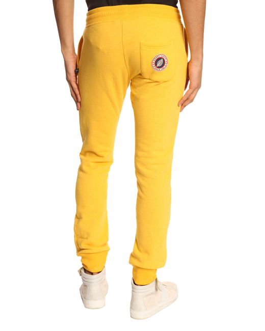 Sweet pants Slim Yellow Jogging Bottoms in Yellow for Men | Lyst