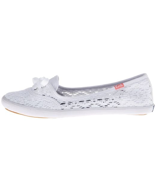 Keds Teacup Crochet in White Lyst