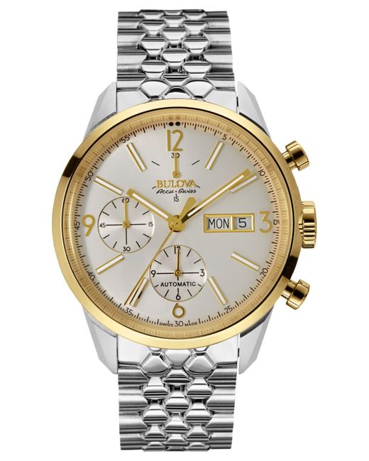 新同BULOVA AccuSwiss クロノグラフ ETA7750互換SW500 新同BULOVA AccuSwiss クロノグラフ ETA7750互換SW500 新同BULOVA