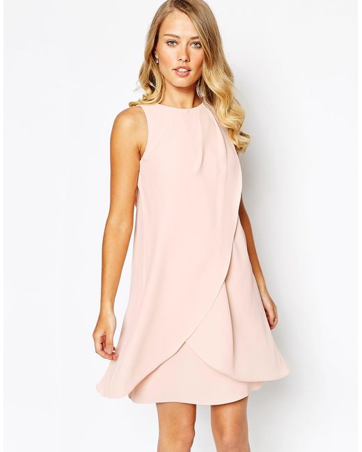 Coast Pink Lauren Dress With Bow Back