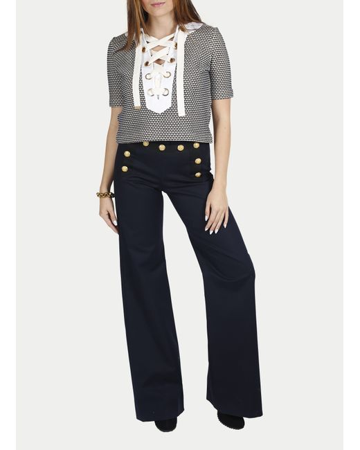 veronica beard sailor pants