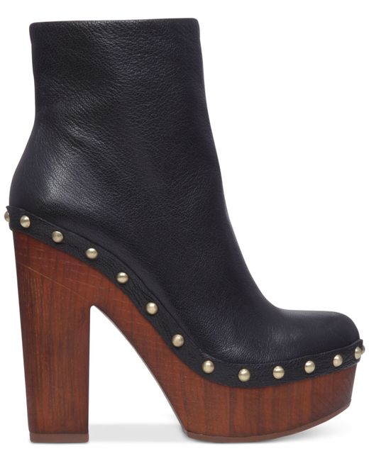 BCBGeneration Black Renegade Platform Booties