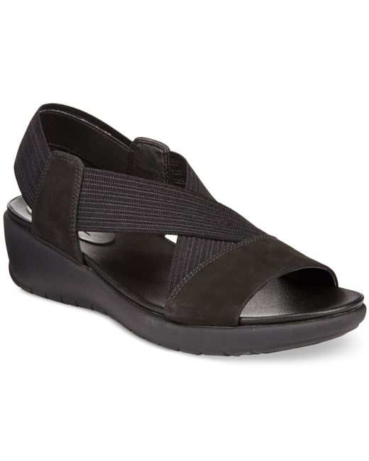 easy spirit wedge sandals easy spirit wiley wedge sandals in black lyst easy spirit wedge sandals easy spirit wiley wedge sandals in black lyst
