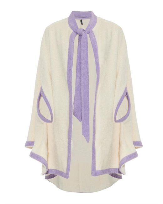 Lisa Marie Fernandez TerryTowelling Beach CoverUp in Natural Lyst UK