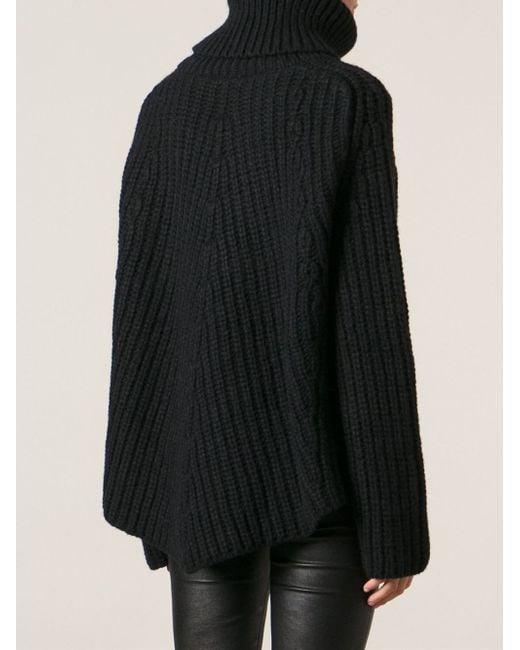Chunky black cheap knit sweater