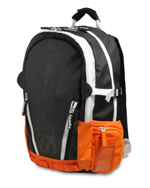 Superdry Water Resistant Pop Tarp Backpack in Black/Orange (Orange) for Men  | Lyst