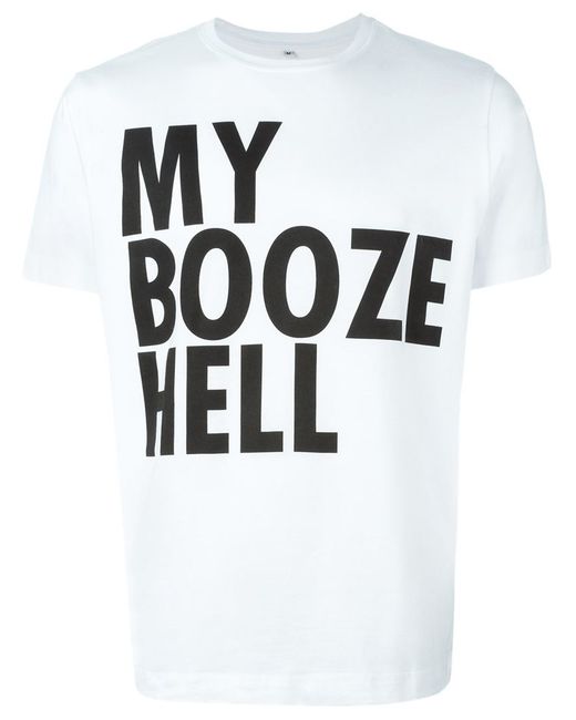 House of Voltaire Black Jeremy Deller My Booze Hell T-shirt for men