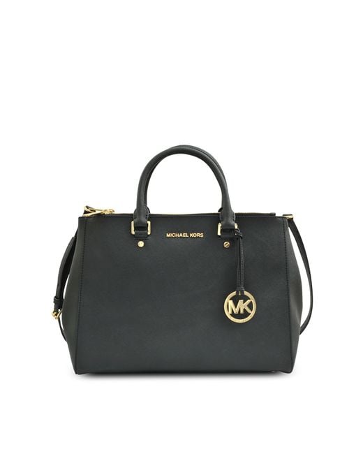 MICHAEL Michael Kors Double Zip Tote Jet Set Travel Bag in Black | Lyst  Canada