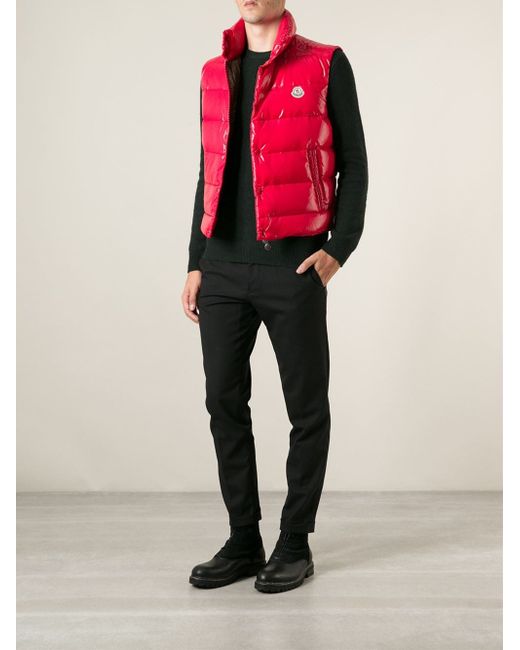 Moncler tib gilet red on sale