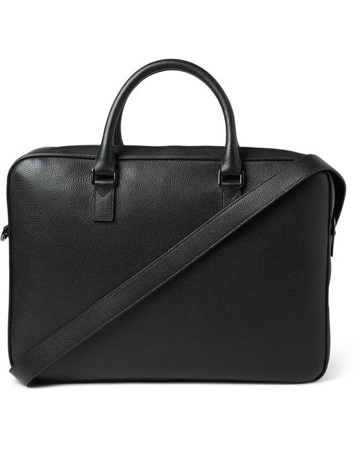 Mulberry Black Theo Leather Briefcase for men