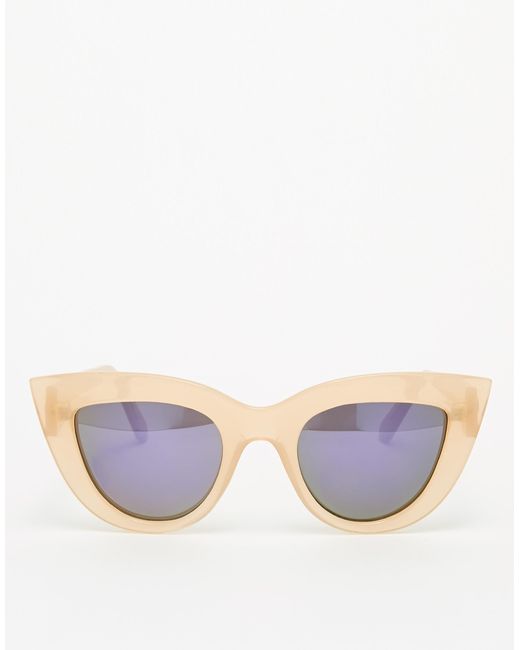 Quay Natural Kitti Cat-Eye Sunglasses