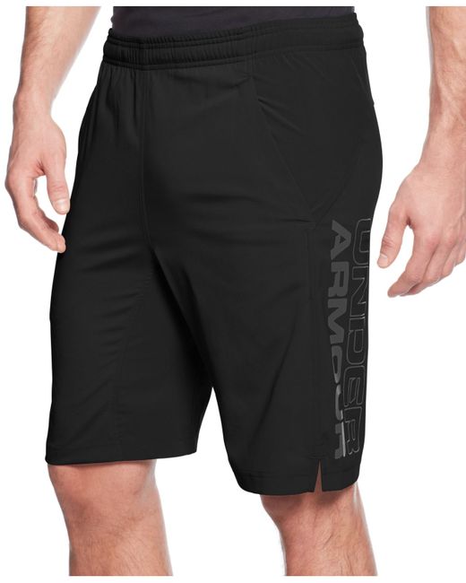 Under Armour Black Men's Hiit Woven Performance Shorts for men