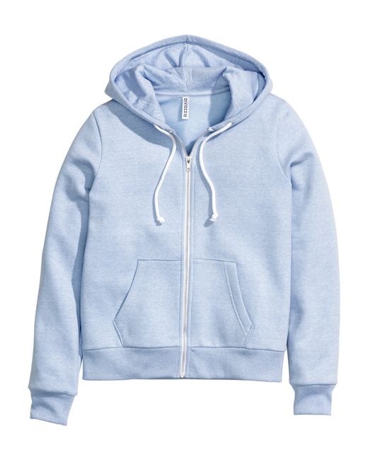 light blue hooded jacket