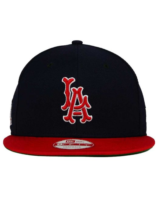 KTZ Blue Los Angeles Angels Of Anaheim 2 Tone Link Cooperstown 9fifty Snapback Cap for men