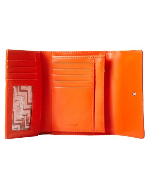 Lodis Orange Audrey Continental Wallet