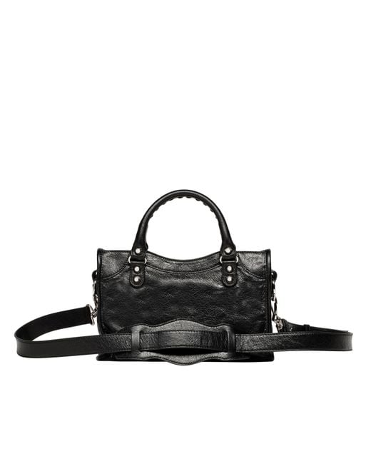 balenciaga mini city bag silver