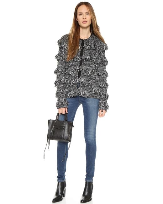 Rebecca Minkoff Side Zip Mini Mab Tote in Black Lyst