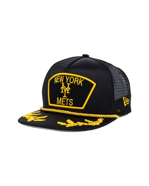 KTZ Metallic New York Mets Gold Rope 9fifty Snapback Cap for men