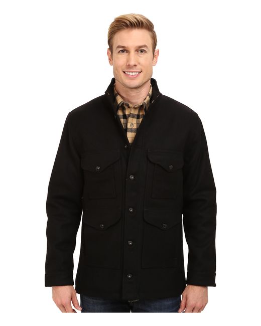 Filson Black Wool Greenwood Jacket - Seattle Fit for men