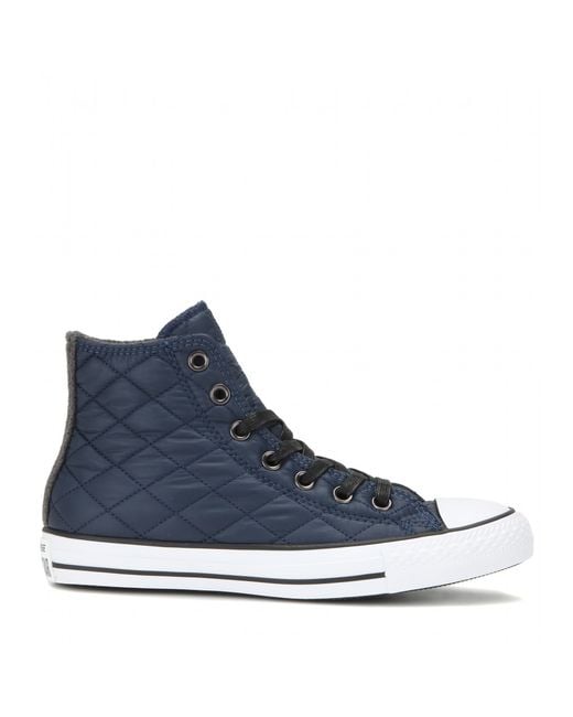 Converse Chuck Taylor All Star Quilted High-top Sneakers in Blue | Lyst