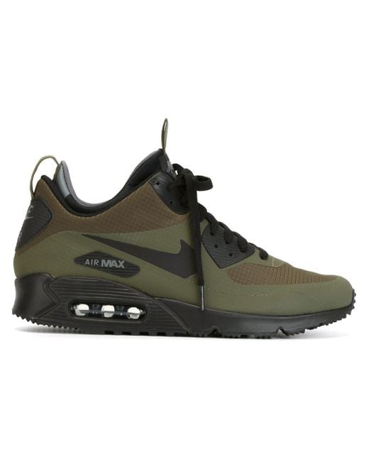 Nike Green Air Max 90 Mid Winter Sneaker Boots  for men