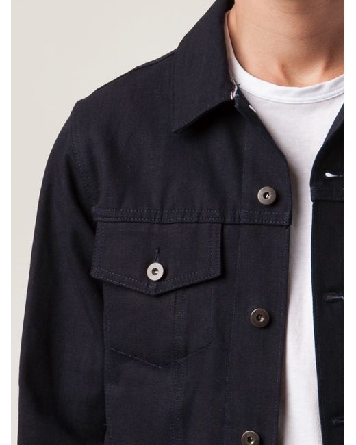 Tellason Denim Jacket in Black for Men 